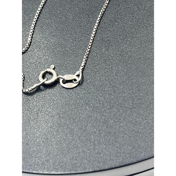 Blue Larimar and CZ Sterling Silver Seahorse Sea Life Caribbean Blue Necklace - Picture 9 of 12